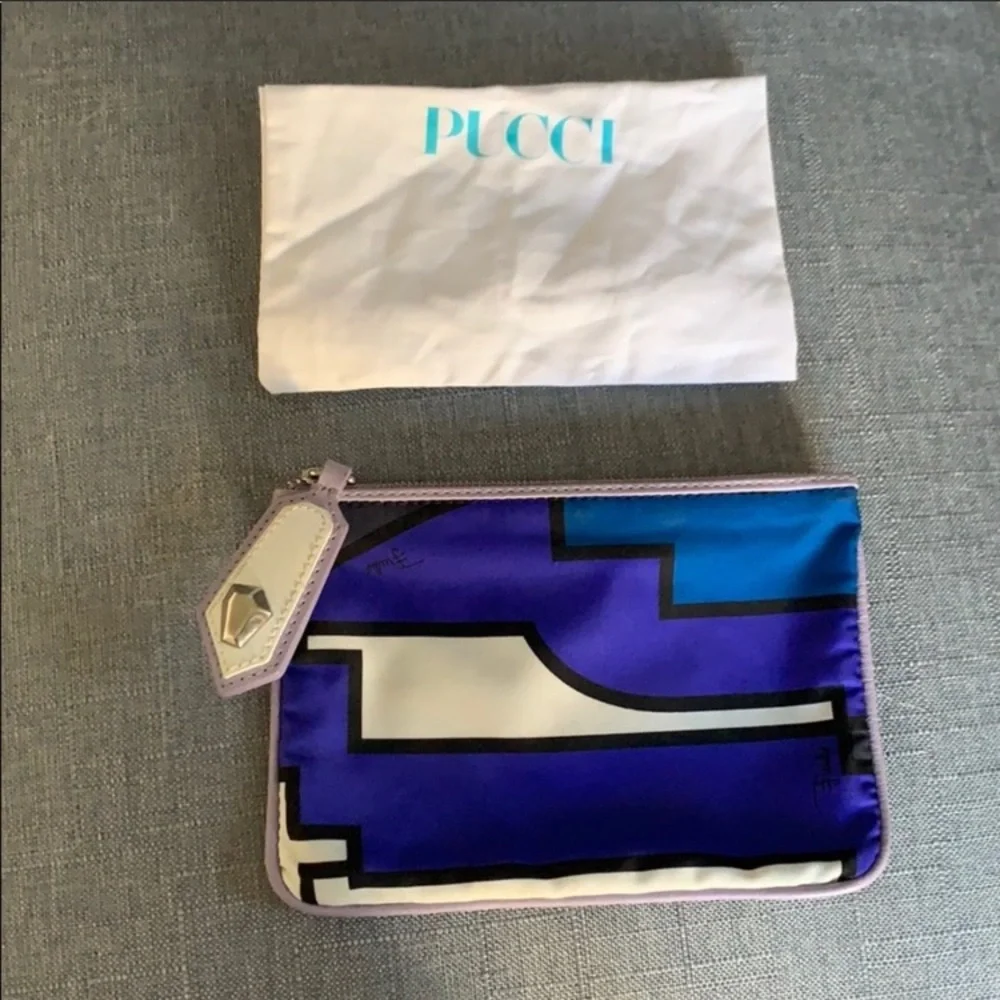 Emilio pucci make up‎ pouch 7” by 5”